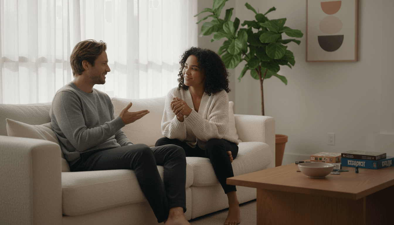 Couple enjoying companionship at Las Vegas hotel